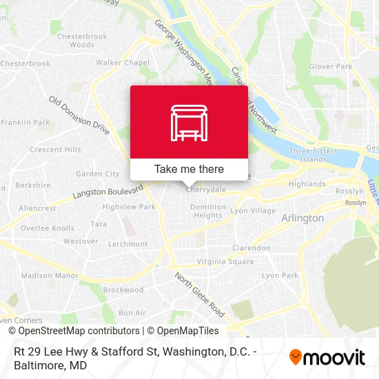 Rt 29 Lee Hwy & Stafford St map