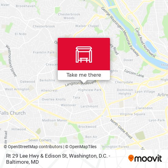 Mapa de Rt 29 Lee Hwy & Edison St
