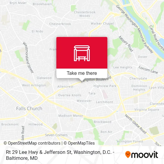 Rt 29 Lee Hwy & Jefferson St map