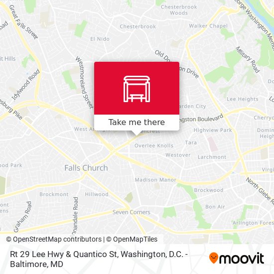 Mapa de Rt 29 Lee Hwy & Quantico St