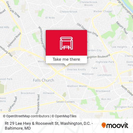 Mapa de Rt 29 Lee Hwy & Roosevelt St