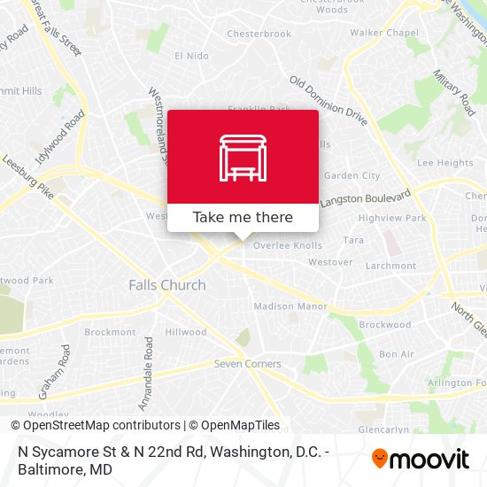 Mapa de N Sycamore St & N 22nd Rd