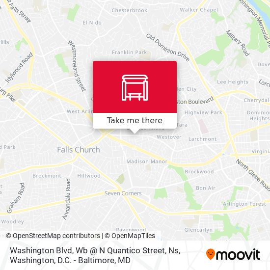 Washington Blvd, Wb @ N Quantico Street, Ns map
