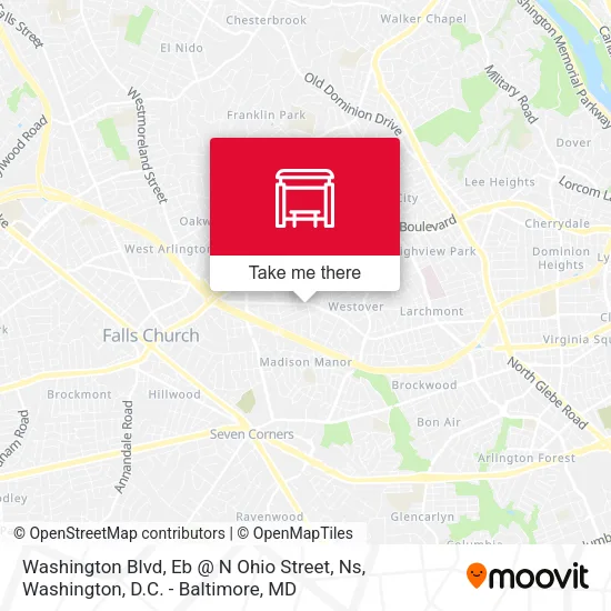 Washington Blvd, Eb @ N Ohio Street, Ns map