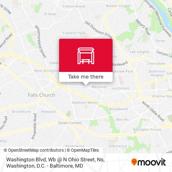 Washington Blvd, Wb @ N Ohio Street, Ns map