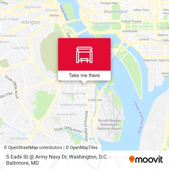 S Eads St @ Army Navy Dr map