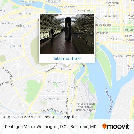 Pentagon Metro map