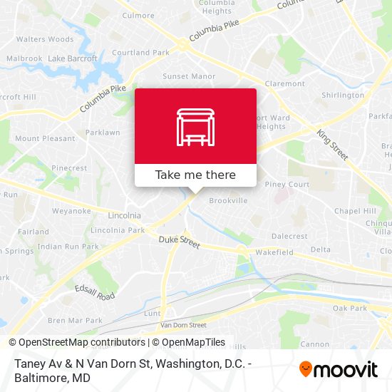 Mapa de Taney Av & N Van Dorn St