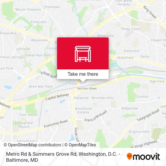 Metro Rd & Summers Grove Rd map