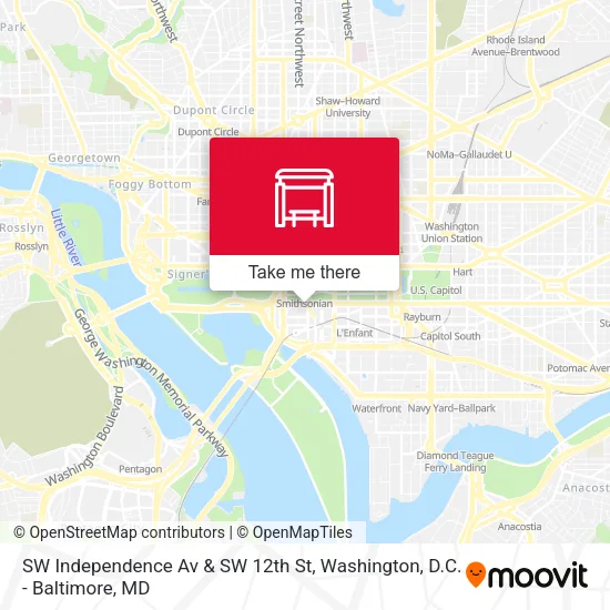 Mapa de SW Independence Av & SW 12th St