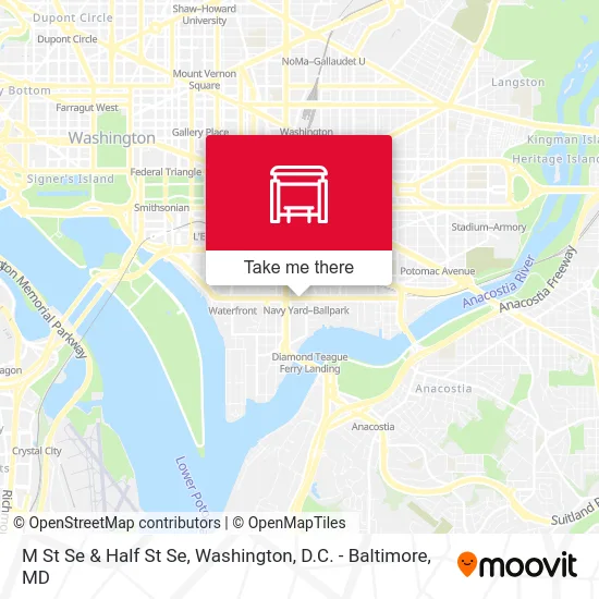 M St Se & Half St Se map
