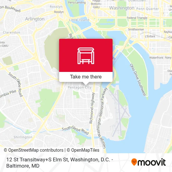 12 St Transitway+S Elm St map
