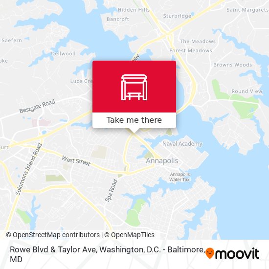 Rowe Blvd & Taylor Ave map