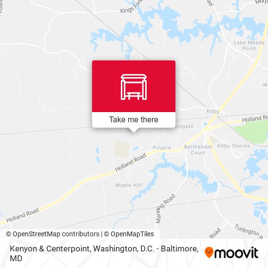 Mapa de Kenyon & Centerpoint