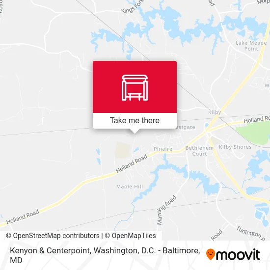 Kenyon & Centerpoint map