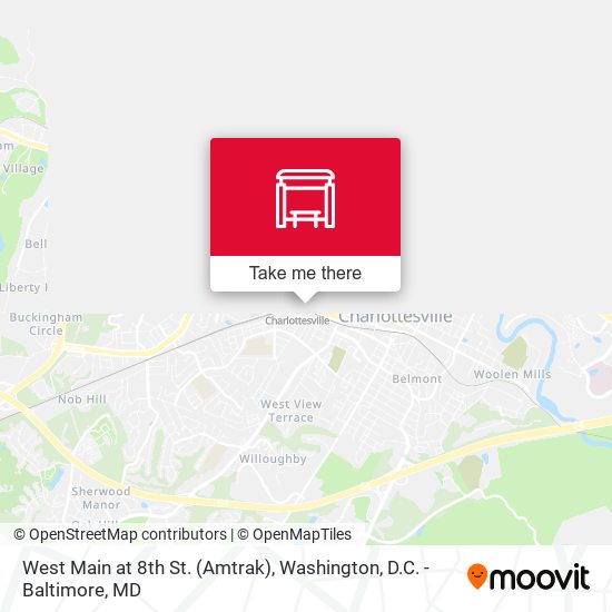 West Main at 8th St. (Amtrak) map