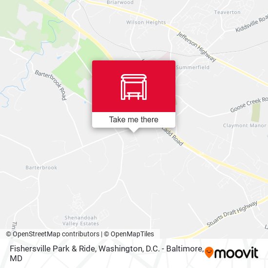 Fishersville Park & Ride map
