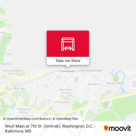 Mapa de West Main at 7th St. (Amtrak)