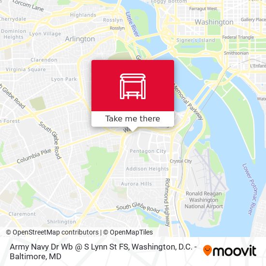 Army Navy Dr Wb @ S Lynn St FS map