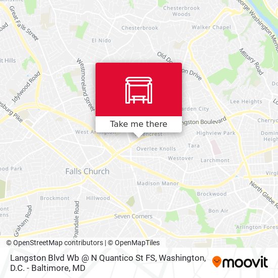 Langston Blvd Wb @ N Quantico St FS map