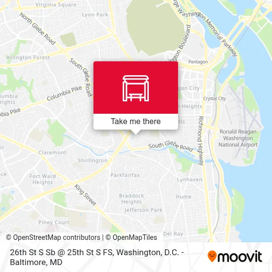 26th St S Sb @ 25th St S FS map