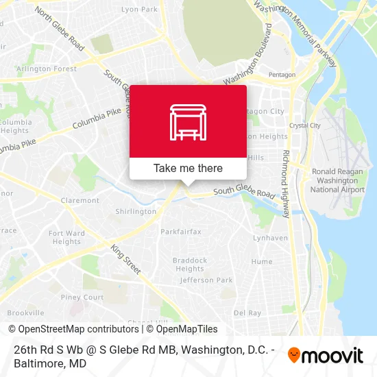 26th Rd S Wb @ S Glebe Rd MB map