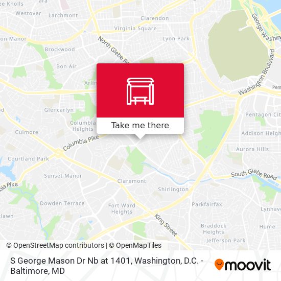 S George Mason Dr Nb at 1401 map