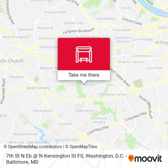 7th St N Eb @ N Kensington St FS map