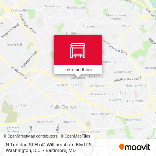 N Trinidad St Eb @ Williamsburg Blvd FS map