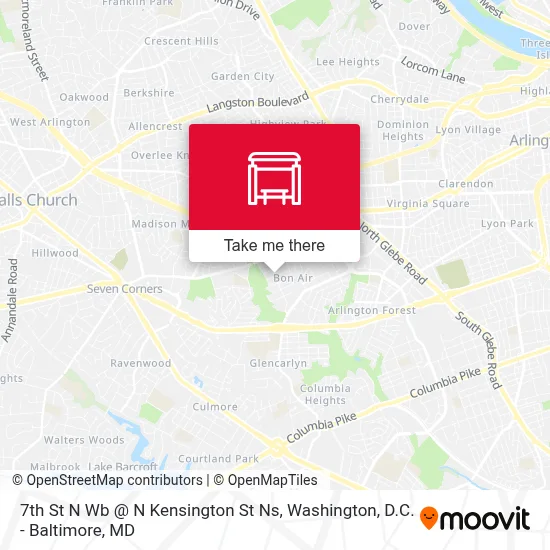 7th St N Wb @ N Kensington St Ns map