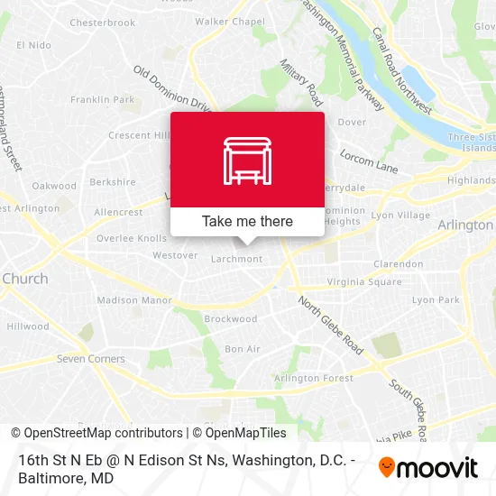 Mapa de 16th St N Eb @ N Edison St Ns