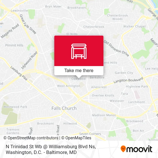 N Trinidad St Wb @ Williamsburg Blvd Ns map