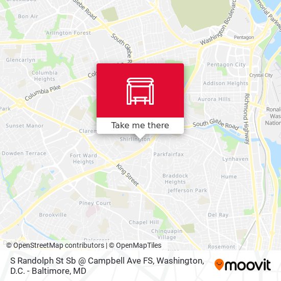 S Randolph St Sb @ Campbell Ave FS map