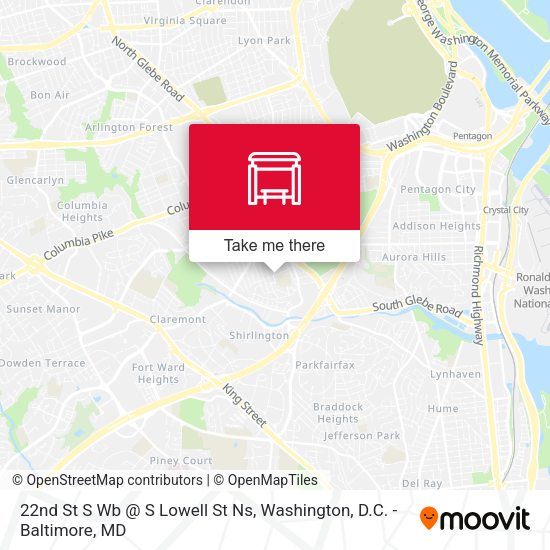 22nd St S Wb @ S Lowell St Ns map