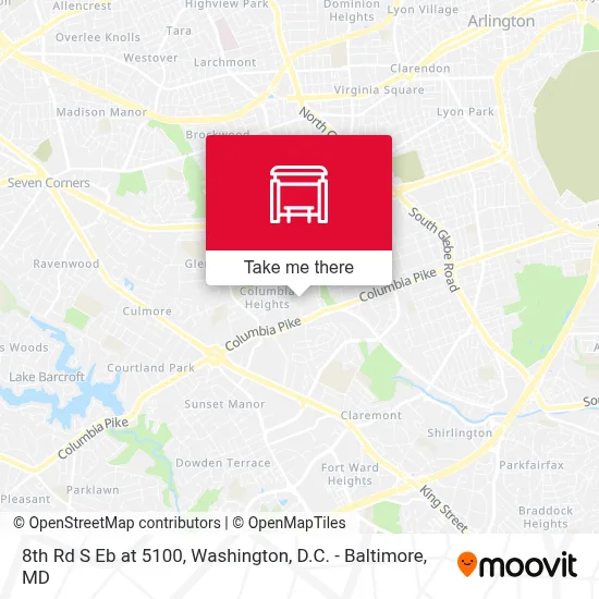 8th Rd S Eb at 5100 map