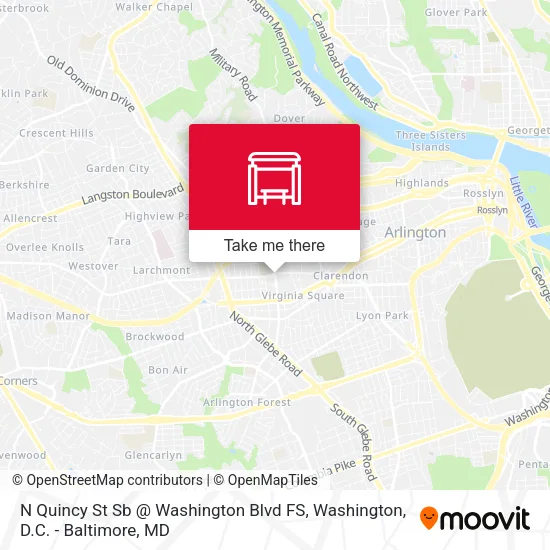 N Quincy St Sb @ Washington Blvd FS map