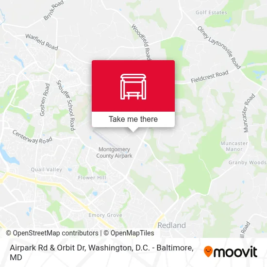 Airpark Rd & Orbit Dr map