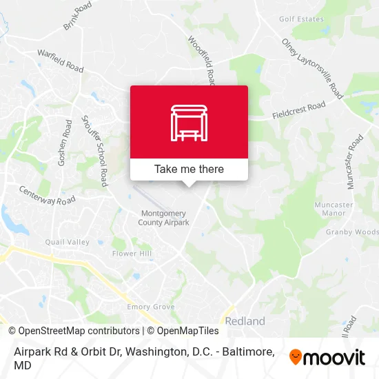 Airpark Rd & Orbit Dr map
