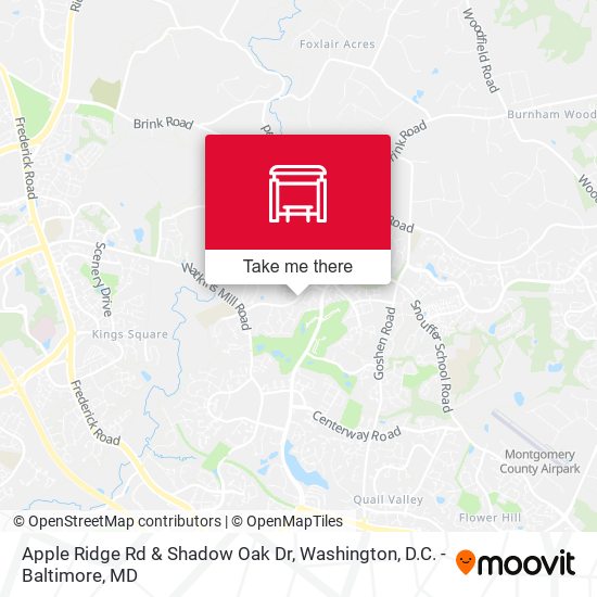 Mapa de Apple Ridge Rd & Shadow Oak Dr