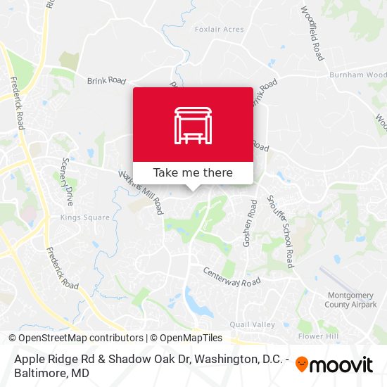 Apple Ridge Rd & Shadow Oak Dr map
