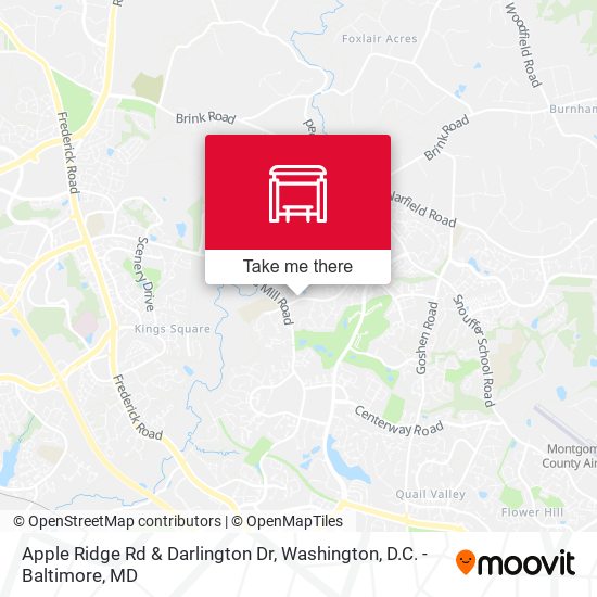 Apple Ridge Rd & Darlington Dr map