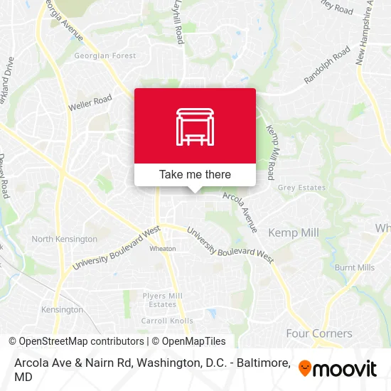 Arcola Ave & Nairn Rd map