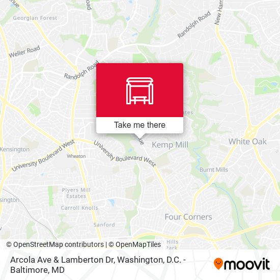 Arcola Ave & Lamberton Dr map