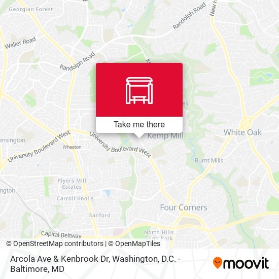Mapa de Arcola Ave & Kenbrook Dr