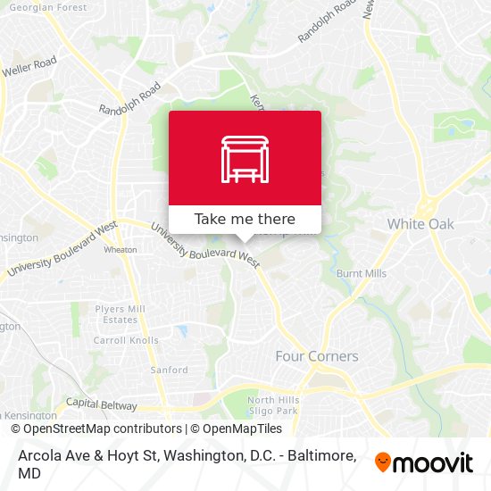 Arcola Ave & Hoyt St map