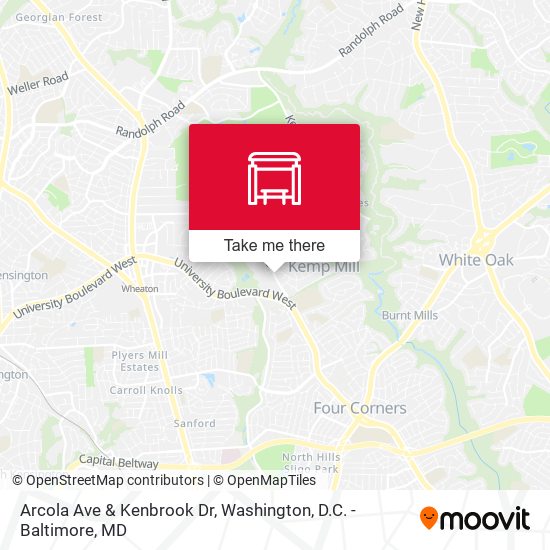 Mapa de Arcola Ave & Kenbrook Dr