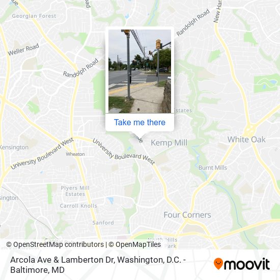 Arcola Ave & Lamberton Dr map
