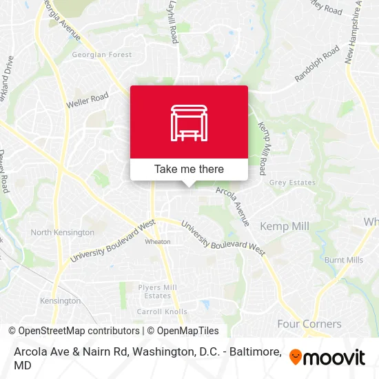 Arcola Ave & Nairn Rd map