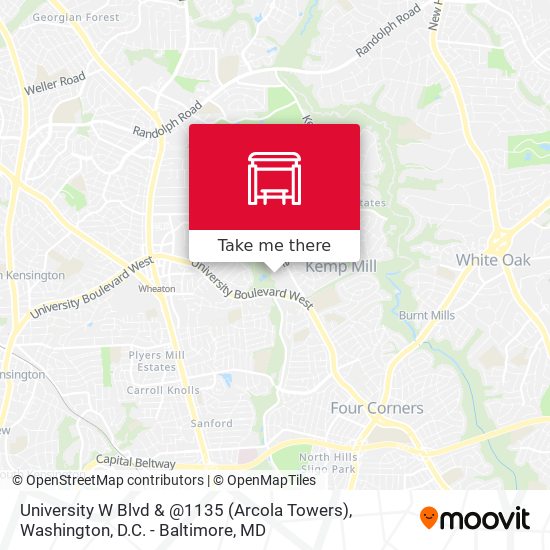 University W Blvd & @1135 (Arcola Towers) map