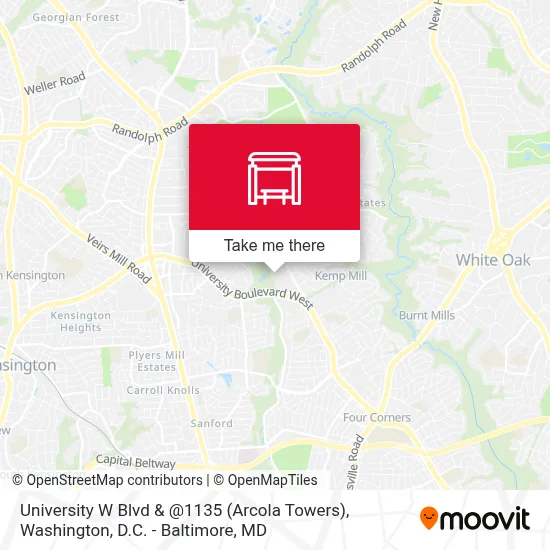 University W Blvd & @1135 (Arcola Towers) map